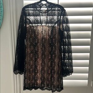 Elegant Black Lace Dress